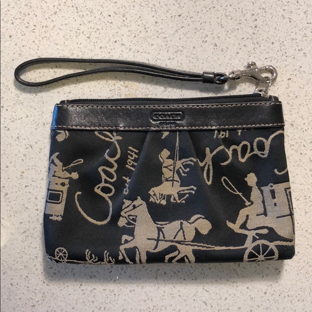 Black Coach Wristlet